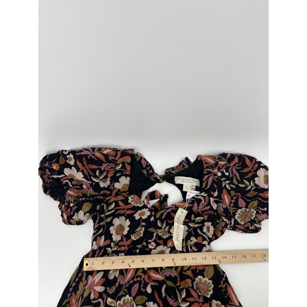 NWT Saltwater Luxe Breelyn Mini Dress Sz S Floral Boho Festival MSRP $148 - Picture 8 of 9